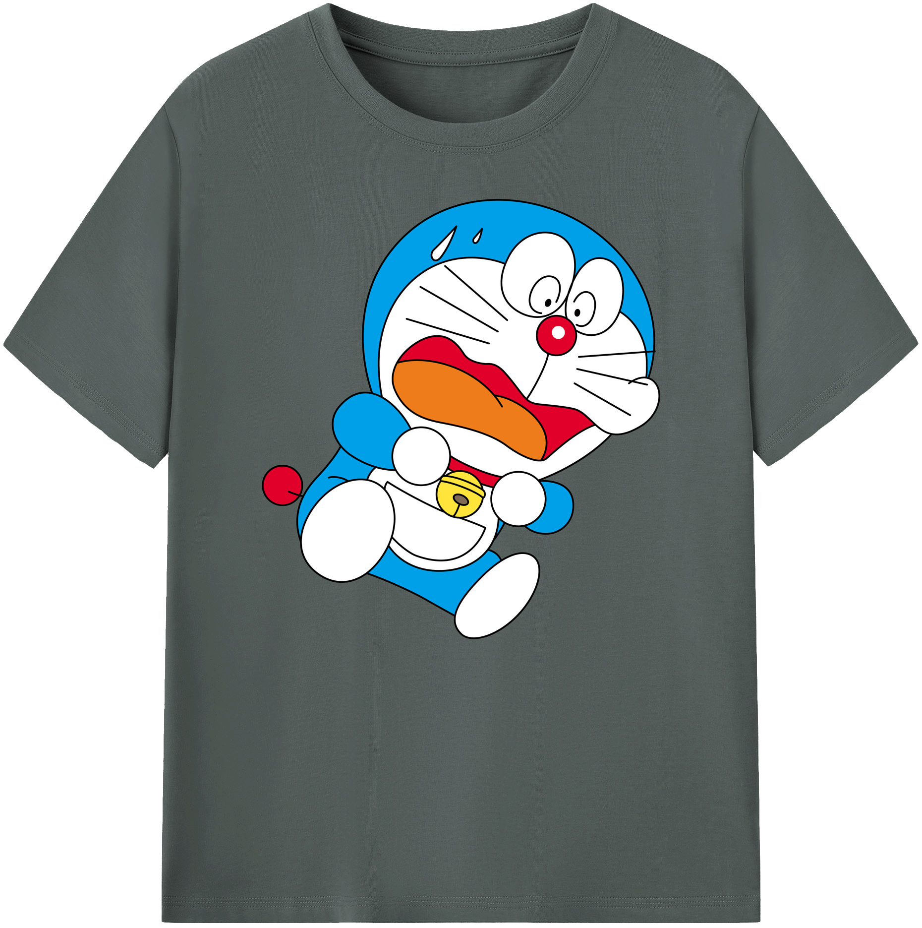 （画像用） ドラえもん Doraemon 綿100％ メンズ半袖Tシャツ｜肌触りやわらか＆通気性